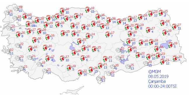 Ramazanın ilk haftasında hava durumu